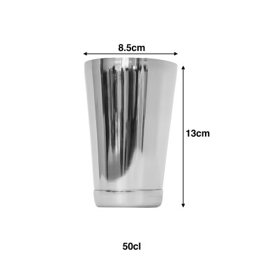 Copo Misturador Inox 50cl 8.5X13cm