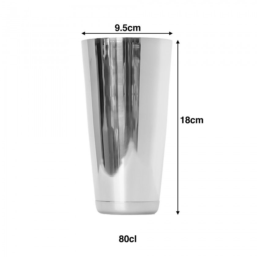 Copo Misturador Inox 80cl 9.5X18cm