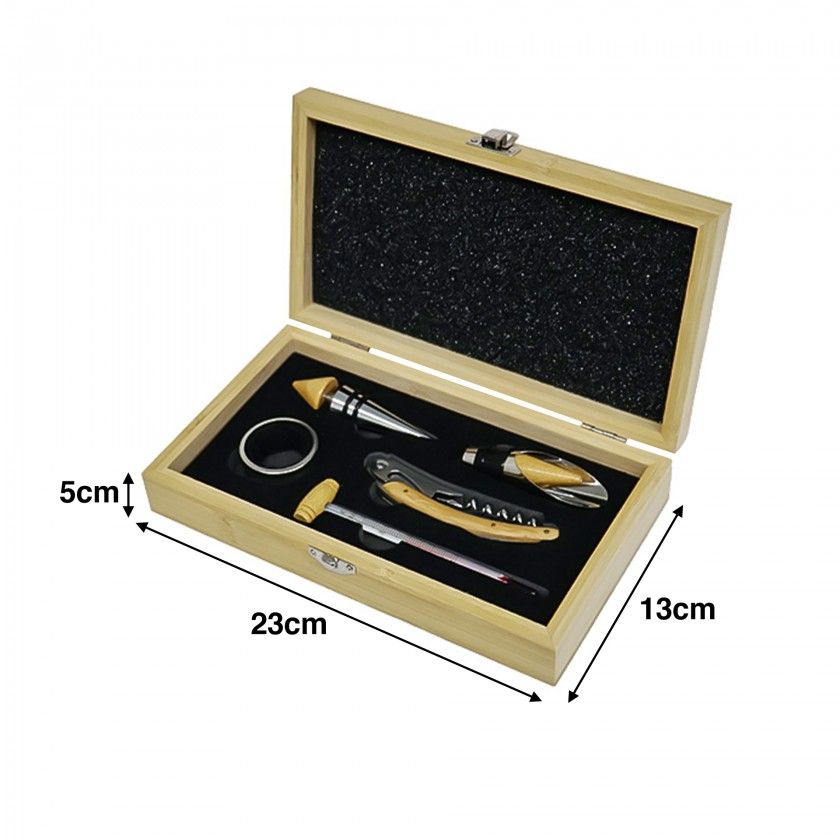 Saca-Rolhas com Acess�rios 4 Pe�as 23X13X5cm