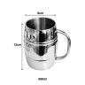 Caneca Cerveja Inox Parede Dupla Belem Prateado 400ml 8X12X12cm Caneca Cerveja Inox Parede Dupla Belem Prateado 400ml 8X12X12cm