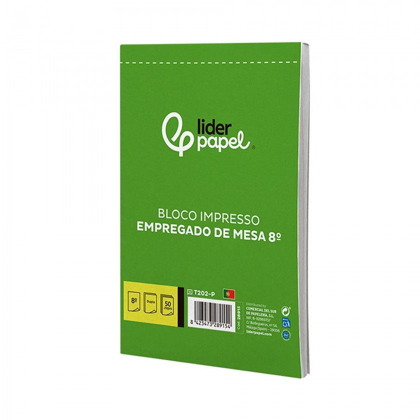 Bloco Pedidos Autocopiativo para Empregado Mesa 10.5X15cm Bloco Pedidos Autocopiativo para Empregado Mesa 10.5X15cm