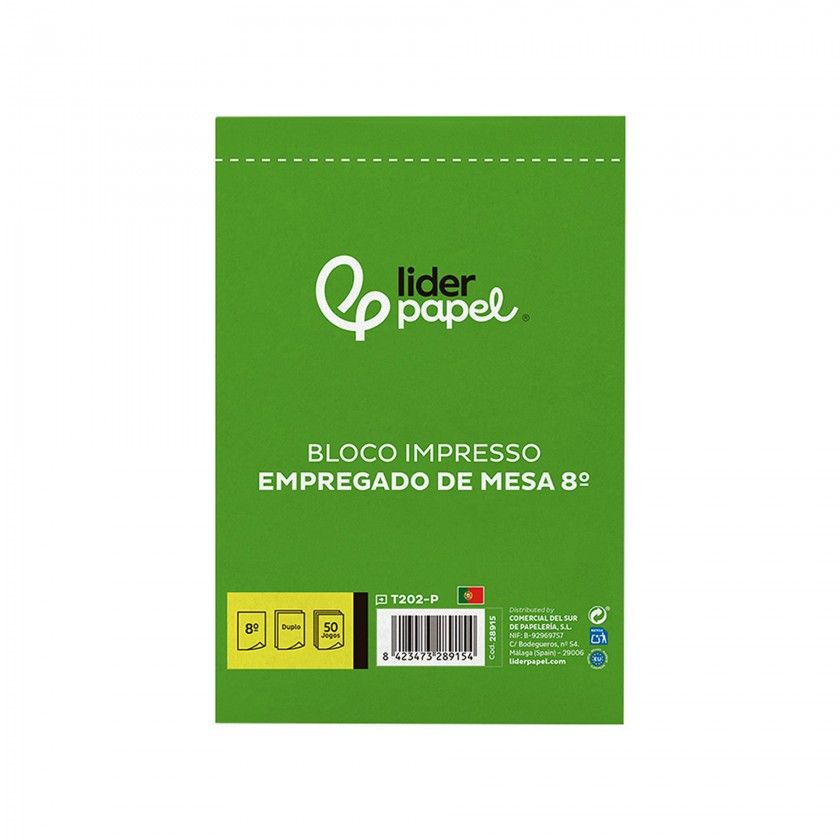 Bloco Pedidos Autocopiativo para Empregado Mesa 10.5X15cm