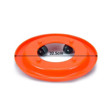 Base Plástica para Botija Gás Laranja 32.5cm