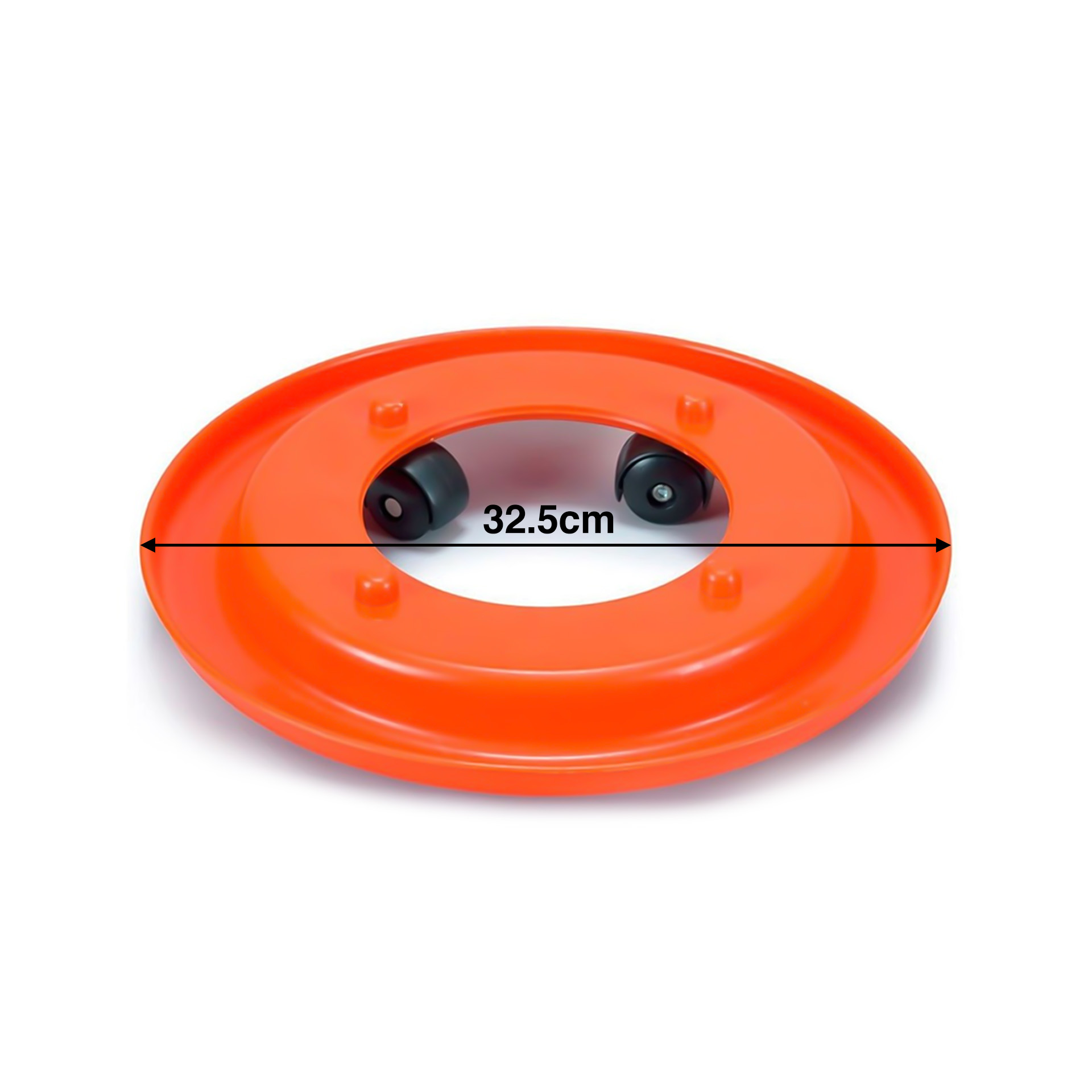 Base Plástica para Botija Gás Laranja 32.5cm