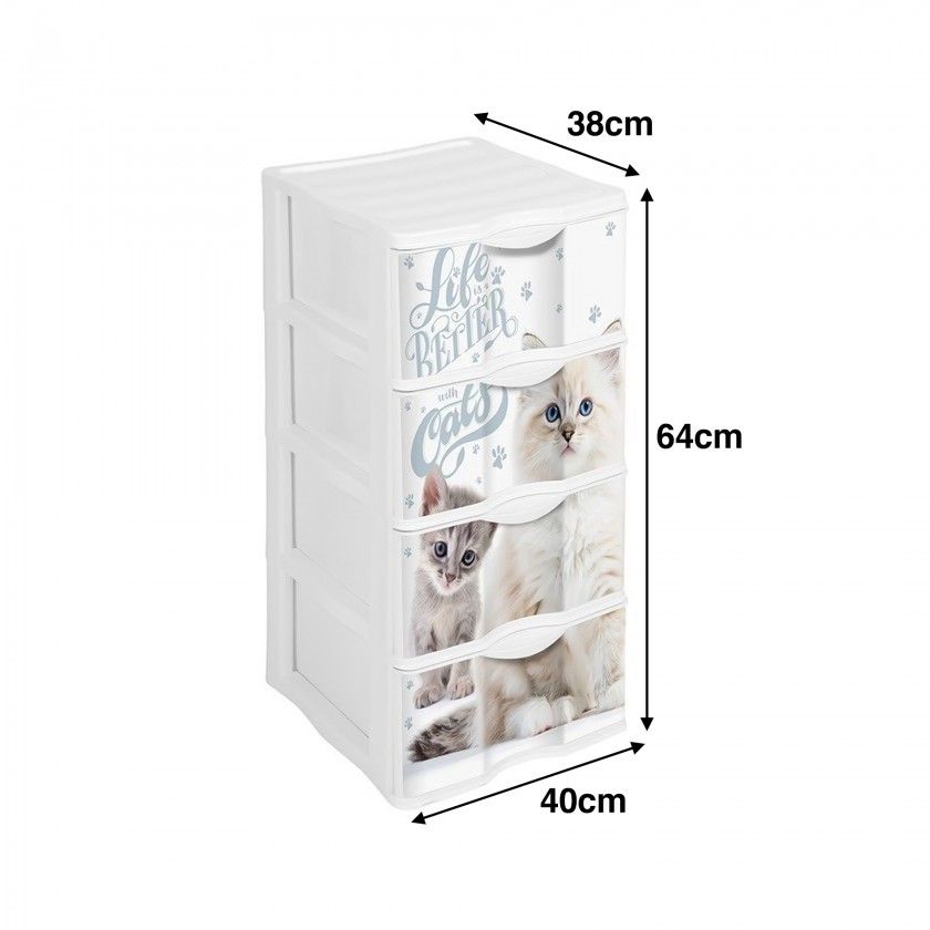 Caixa Organizadora com Gavetas Pets