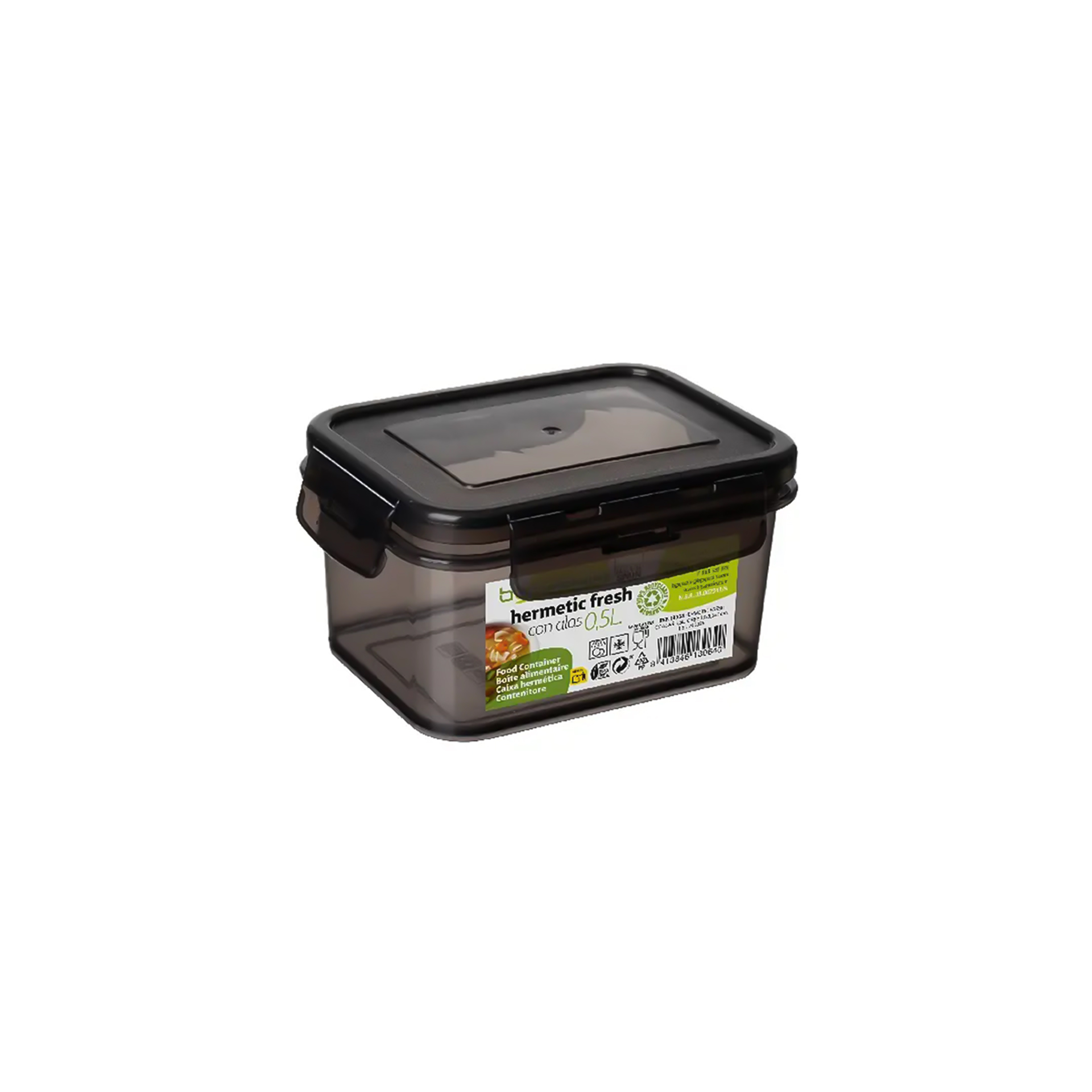 Frasco Hermético Fresh Preto