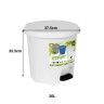 Balde Lixo Pedal 20L 37.5X35.5X33cm Balde Lixo Pedal 20L 37.5X35.5X33cm
