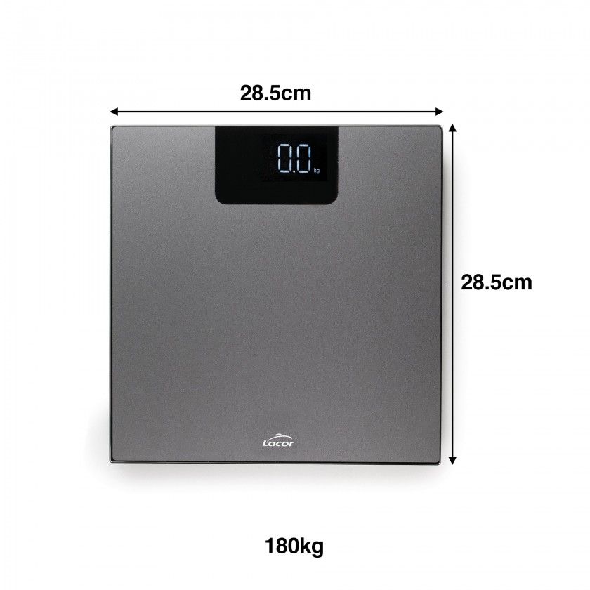 Balan�a Wc Digital Inox 180kg 28.5X28.5cm