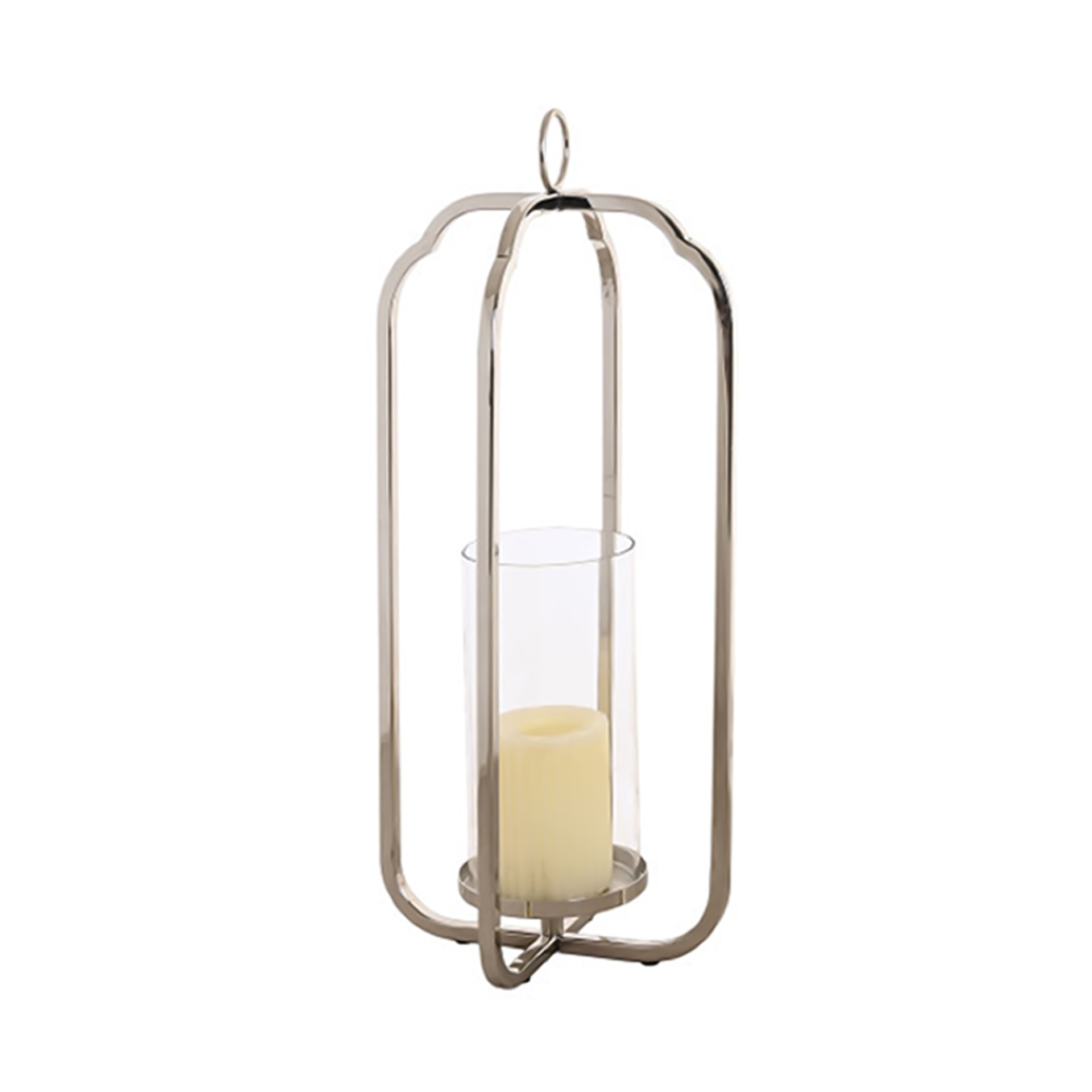 Porta Velas Metal / Vidro