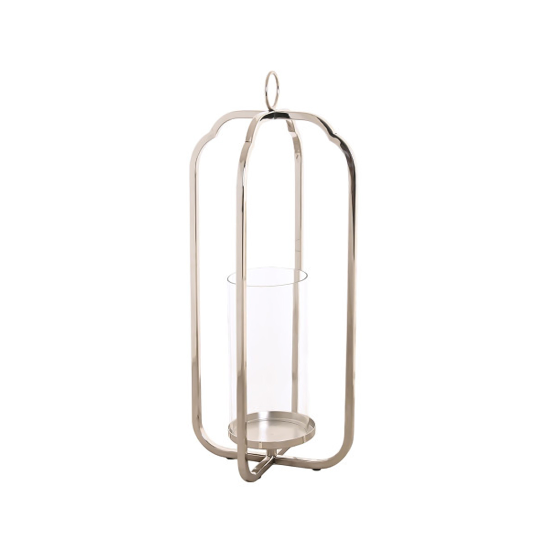 Porta Velas Metal / Vidro