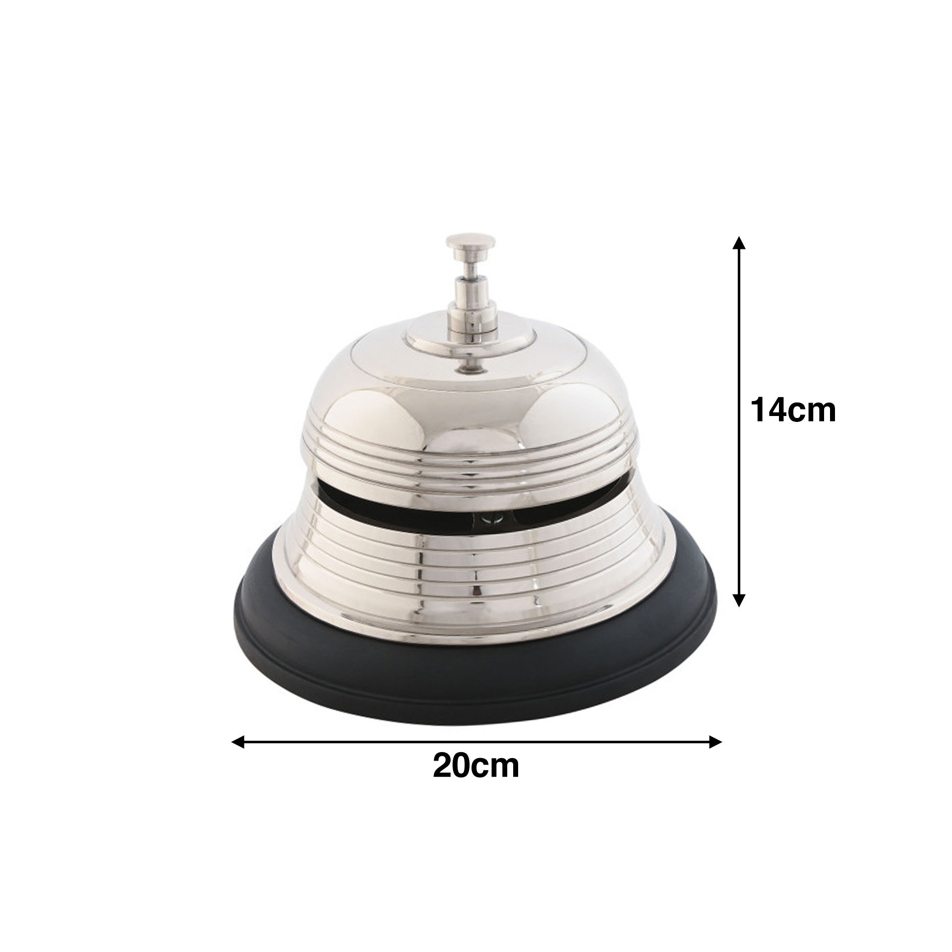 Campainha Balcão Alumínio 20X20X14cm