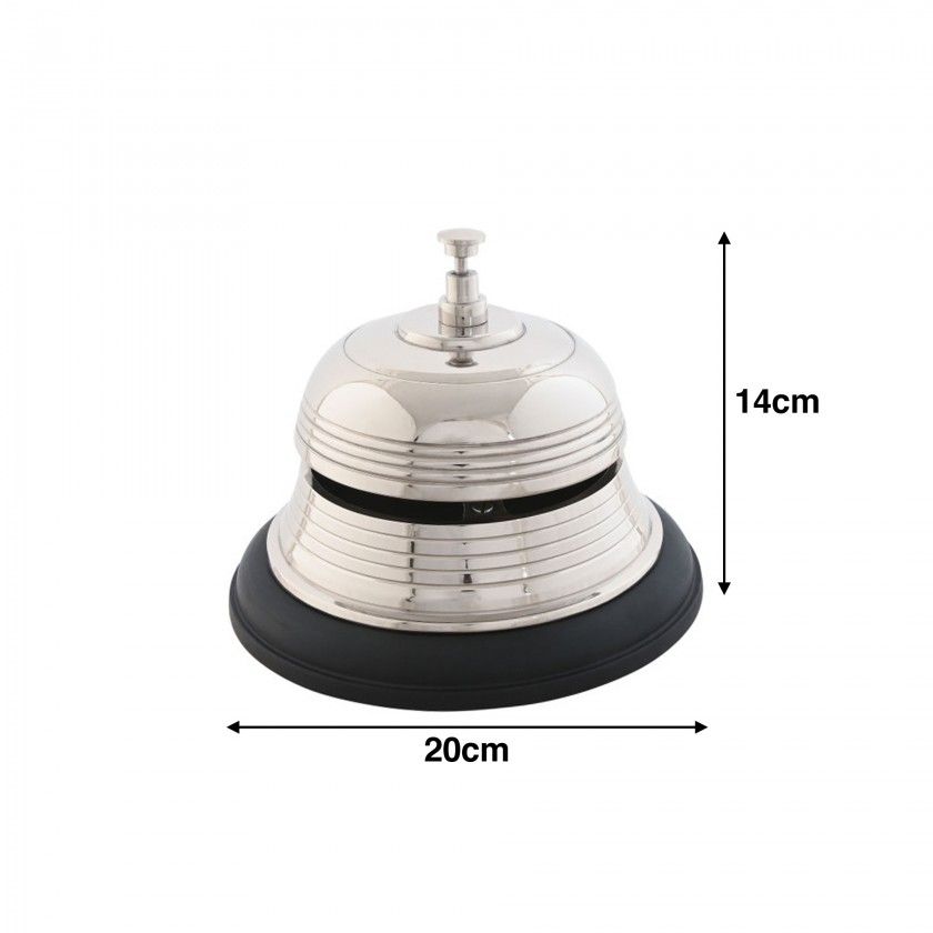 Campainha Balcão Alumínio 20X20X14cm Campainha Balcão Alumínio 20X20X14cm