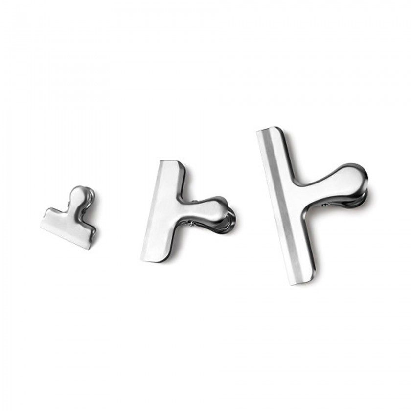 Clips Inox para Saco 4/8/12cm Pack 3