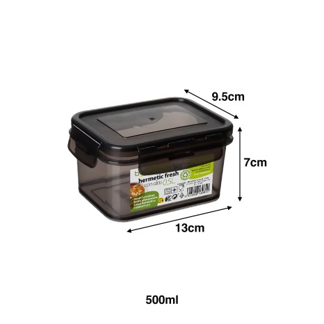 Frasco Hermético Fresh Preto - Image product