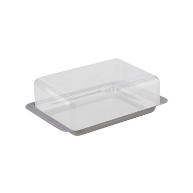 Manteigueira Inox / Poliestireno 16X10X5.5cm