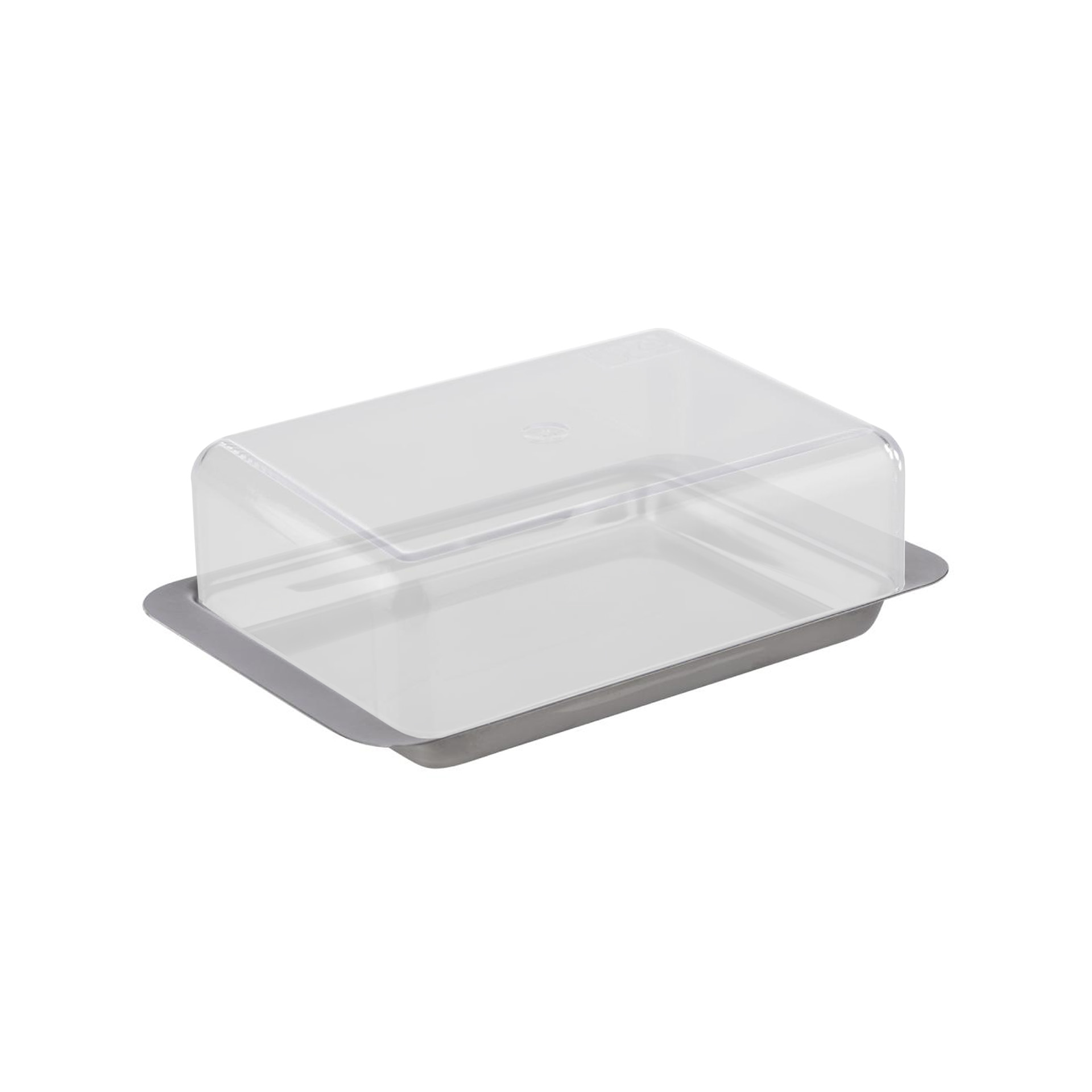 Manteigueira Inox / Poliestireno 16X10X5.5cm