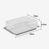 Manteigueira Inox / Poliestireno 16X10X5.5cm Manteigueira Inox / Poliestireno 16X10X5.5cm