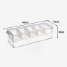 Caixa Condimentos com Tampa 5 Divisões 43X16X14cm Caixa Condimentos com Tampa 5 Divisões 43X16X14cm