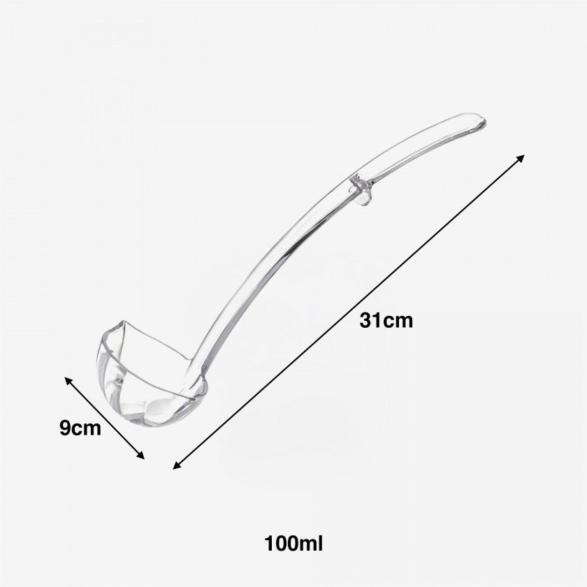 Concha Sopa Acrílico 100ml 9X31cm Concha Sopa Acrílico 100ml 9X31cm