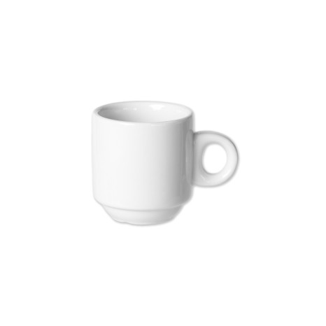 Chávena Café Porcelana Cónica Asa Anel 60ml 5.5X6.5cm - Image product