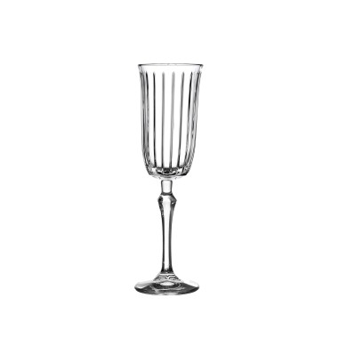 Copo com Pé Joy Flute 17.5cl 6.5X22.5cm Pack 4