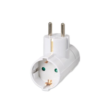 Adaptador 2 Tomadas Laterais 4X9cm
