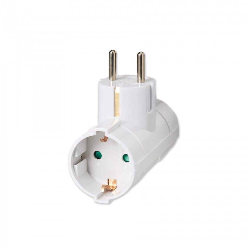 Adaptador 2 Tomadas Laterais 4X9cm Adaptador 2 Tomadas Laterais 4X9cm