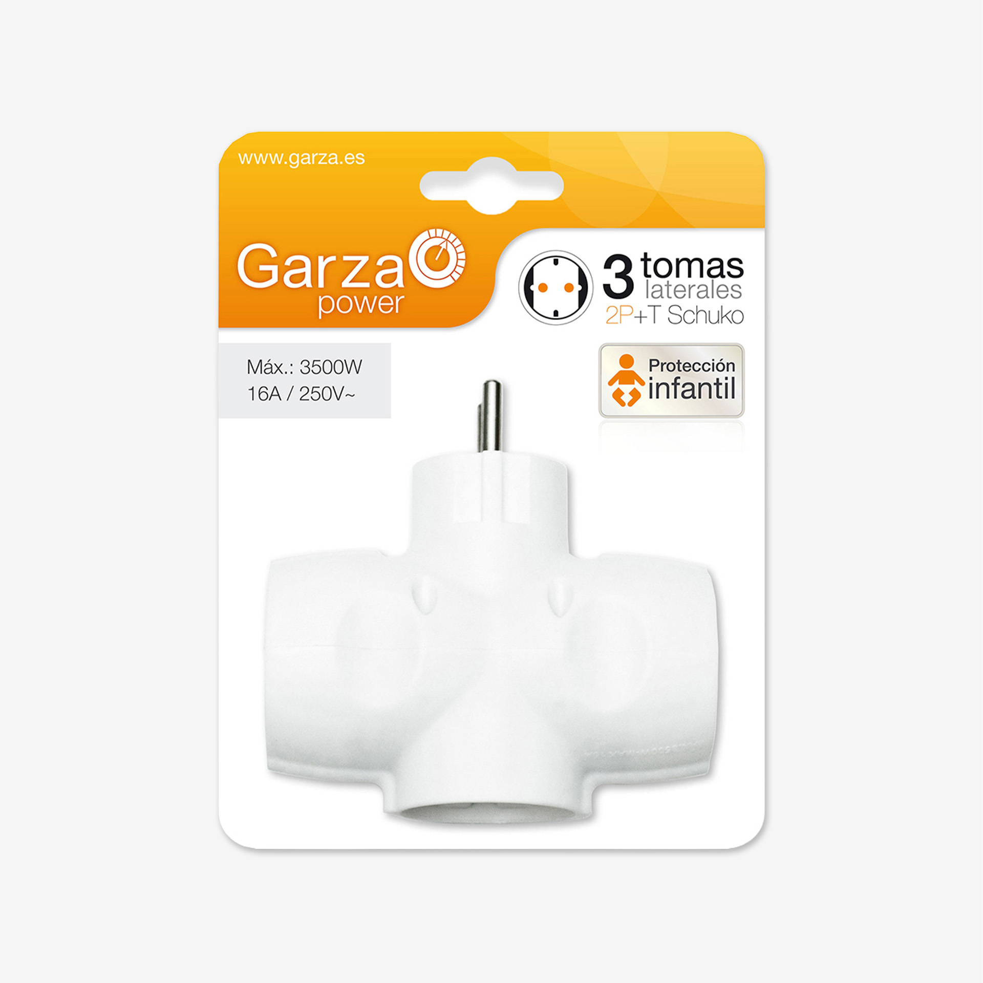 Adaptador 3 Tomadas Laterais 3500W