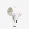 Adaptador 3 Tomadas Laterais 3500W Adaptador 3 Tomadas Laterais 3500W