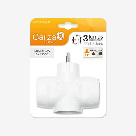 Adaptador 3 Tomadas Laterais 3500W - Image product