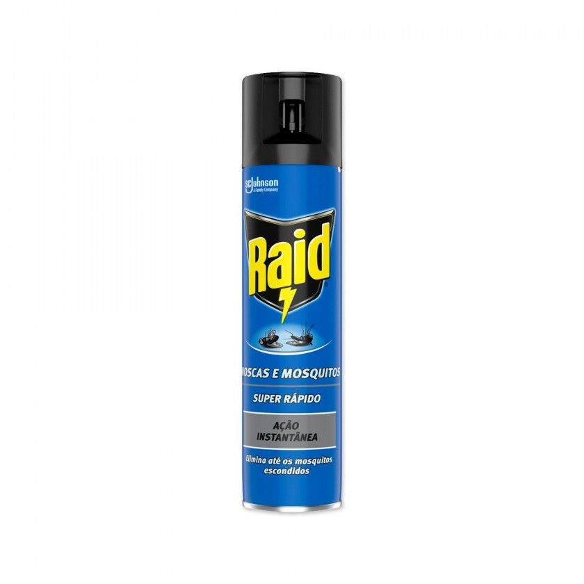 Inseticida Raid Spray R�pido Moscas E Mosquitos 400ml