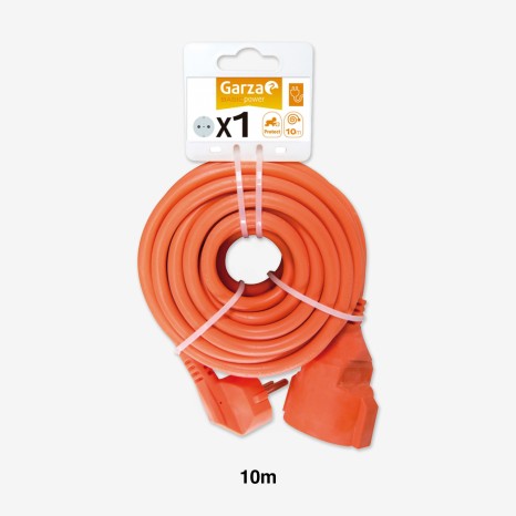 Prolongador Jardim 1 Tomada Frontal 3gr 10mX1mm - Image product