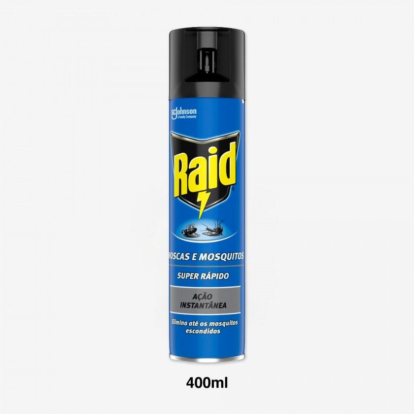 Inseticida Raid Spray R�pido Moscas E Mosquitos 400ml