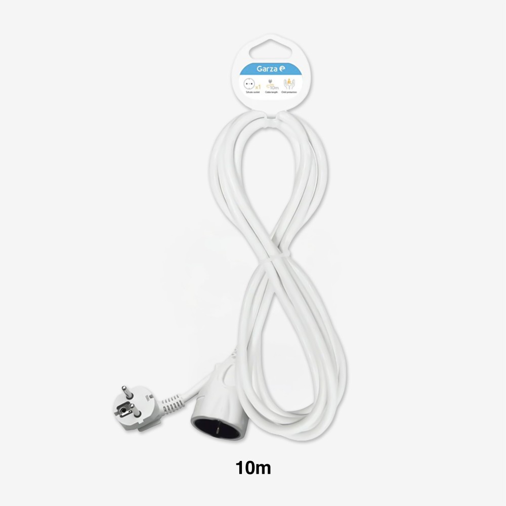 Prolongador 1 Tomada Branco 3gr 10mX1.5mm