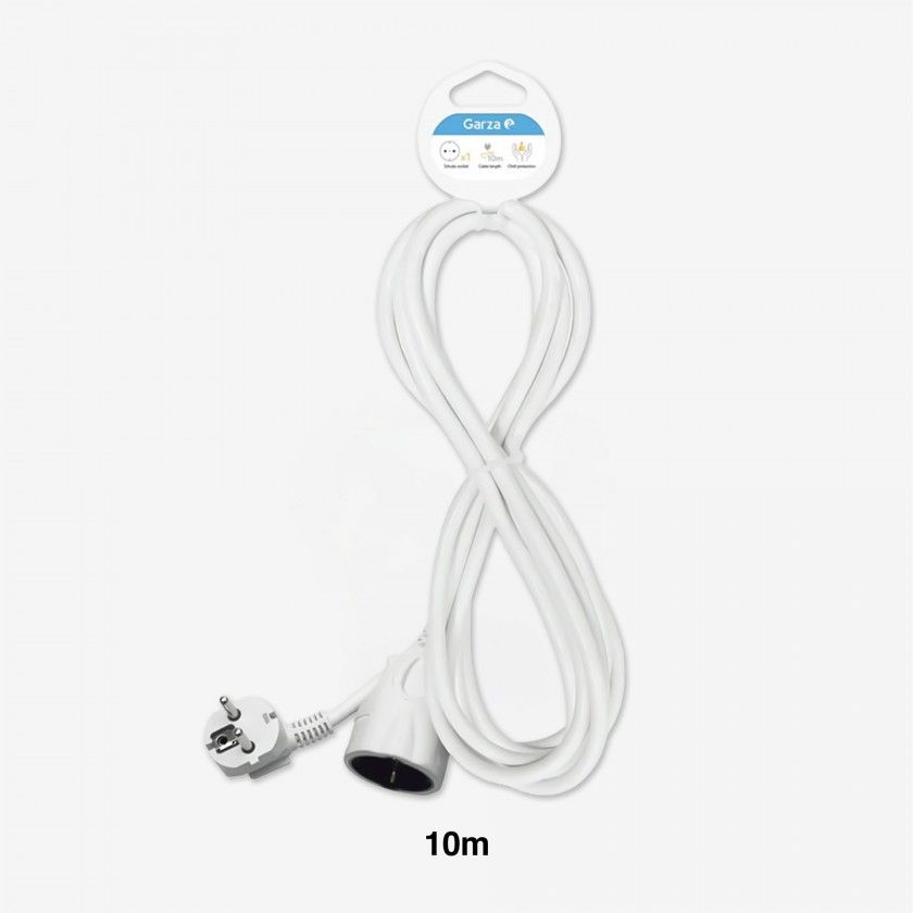 Prolongador 1 Tomada Branco 3gr 10mX1.5mm Prolongador 1 Tomada Branco 3gr 10mX1.5mm