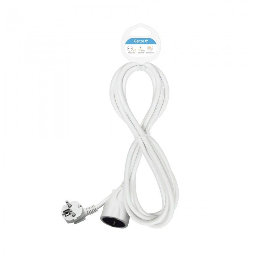 Prolongador 1 Tomada Branco 3gr 10mX1.5mm Prolongador 1 Tomada Branco 3gr 10mX1.5mm