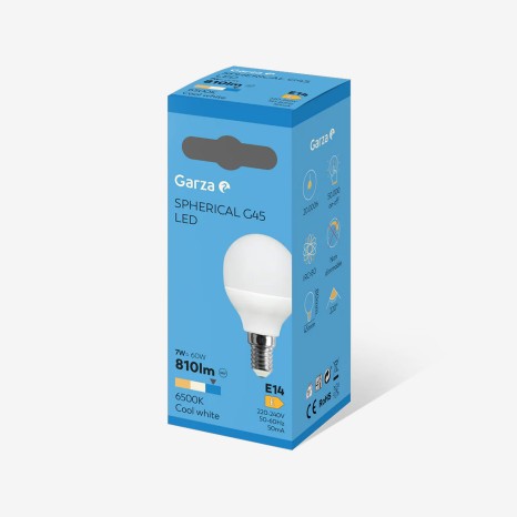 Lâmpada Led Esférica E14 810Lm 65K Luz Fria - Image product