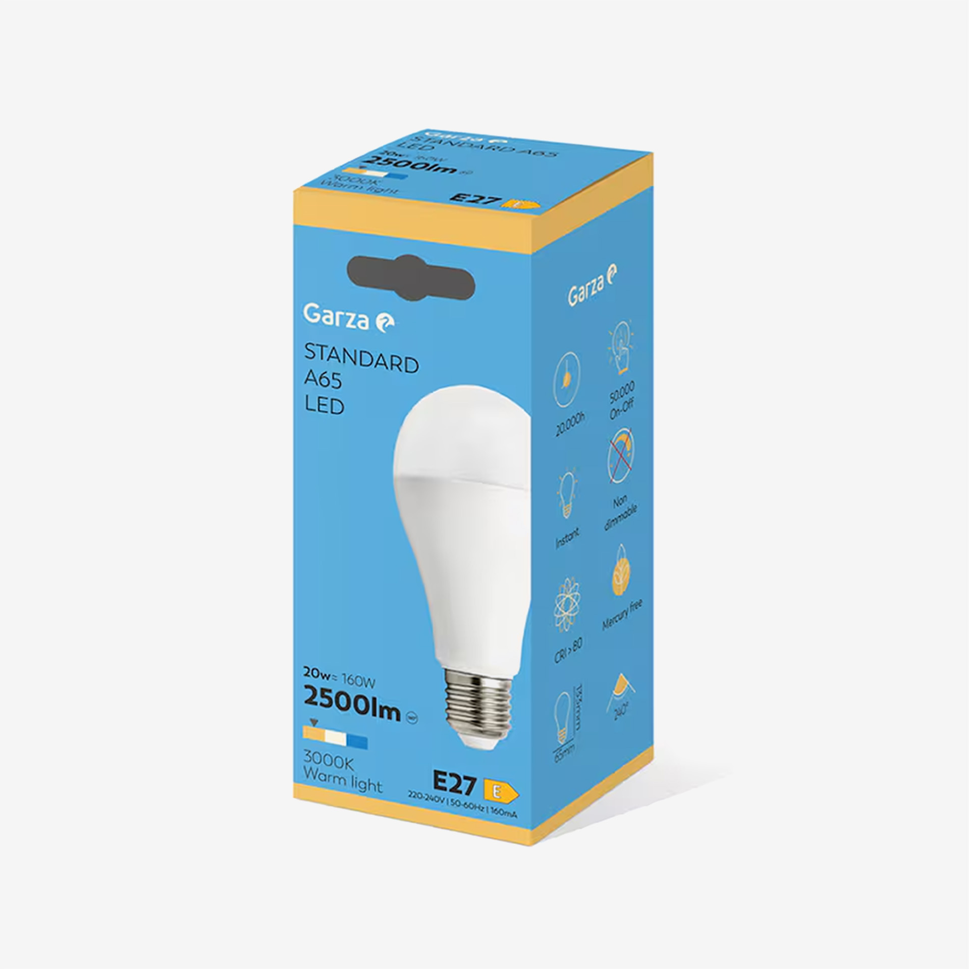 Lâmpada Led Standard E27 2500Lm 30K Luz Quente