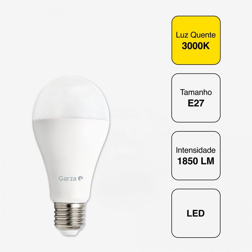 Lâmpada Led Standard E27 1850Lm 30K Luz Quente Lâmpada Led Standard E27 1850Lm 30K Luz Quente