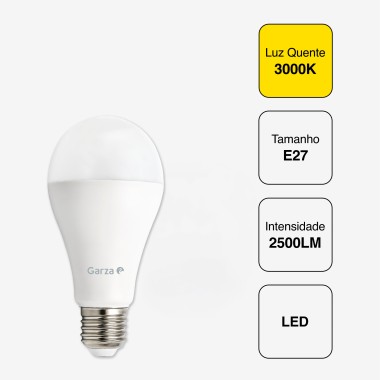 Lâmpada Led Standard E27 2500Lm 30K Luz Quente