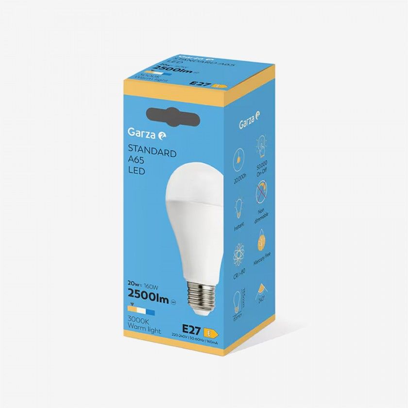 Lâmpada Led Standard E27 2500Lm 30K Luz Quente Lâmpada Led Standard E27 2500Lm 30K Luz Quente
