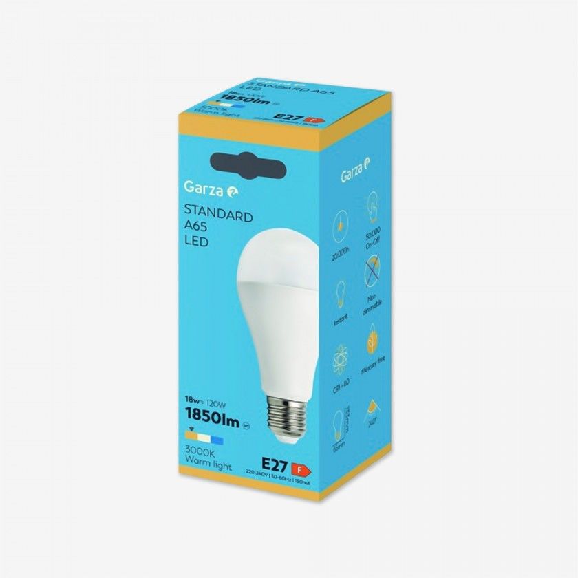 Lâmpada Led Standard E27 1850Lm 30K Luz Quente Lâmpada Led Standard E27 1850Lm 30K Luz Quente