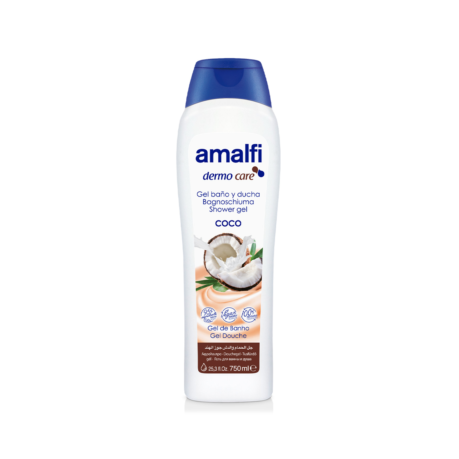 Gel Banho Amalfi Leite Coco 750ml