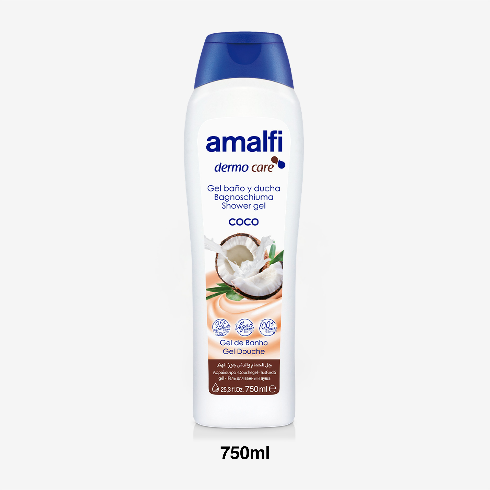 Gel Banho Amalfi Leite Coco 750ml