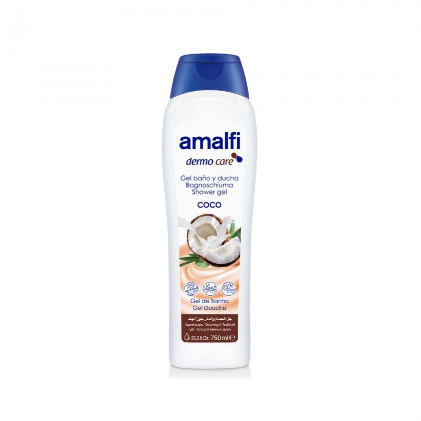 Gel Banho Amalfi Leite Coco 750ml Gel Banho Amalfi Leite Coco 750ml