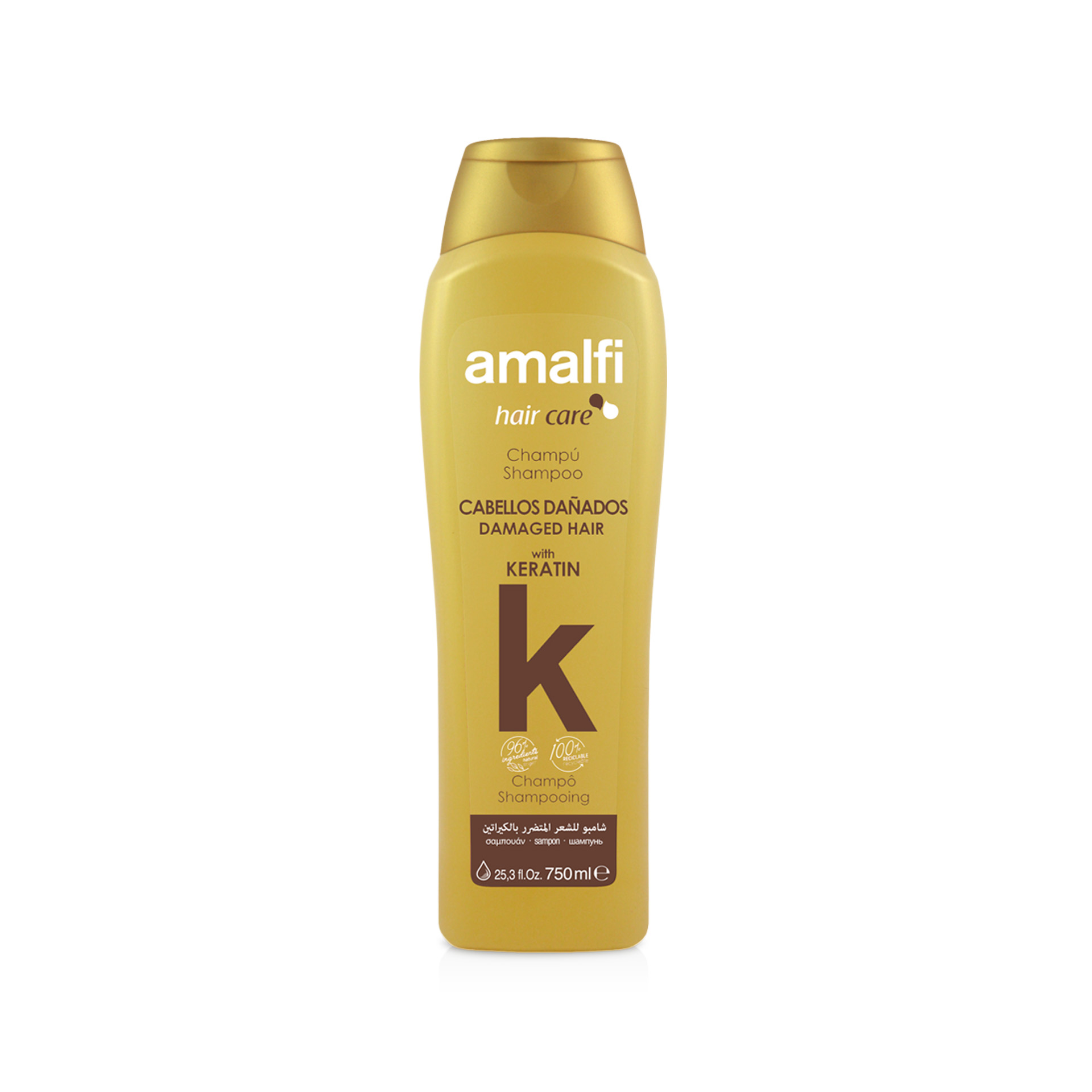 Champô Amalfi Keratina Cabelo Danificado 750ml