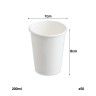 Copo Cartão Branco 200ml 7X8cm Pack 50 Copo Cartão Branco 200ml 7X8cm Pack 50