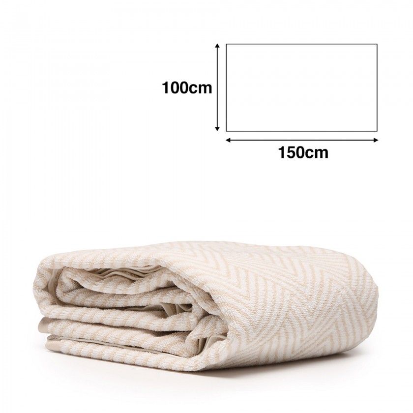 Toalha de banho Vibra Bege 100X150cm Toalha de banho Vibra Bege 100X150cm
