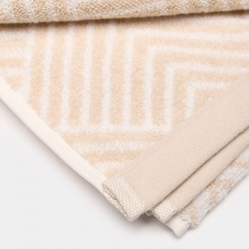 Toalha de banho Vibra Bege 50X100cm Toalha de banho Vibra Bege 50X100cm