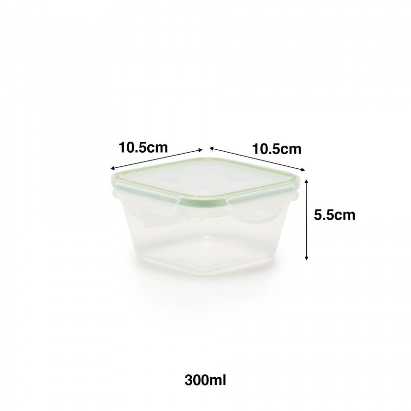 Caixa Hermética Vomboss Plástico Quadrada 300ml Caixa Hermética Vomboss Plástico Quadrada 300ml